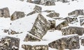 ViewThe Damaged OId Jewish Cemetery during siege of Sarajevo by Serbs. Royalty Free Stock Photo